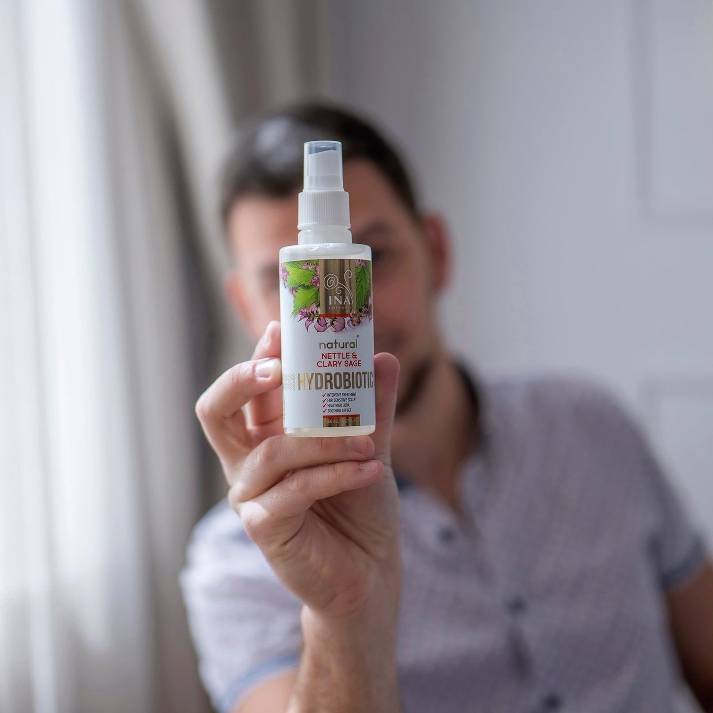 Hydrobiotic - Τσουκνίδα & Φασκόμηλο - εντατική φροντίδα για τα μαλλιά και το τριχωτό της κεφαλής (150ml) Cosmetics InaEssentials.UK