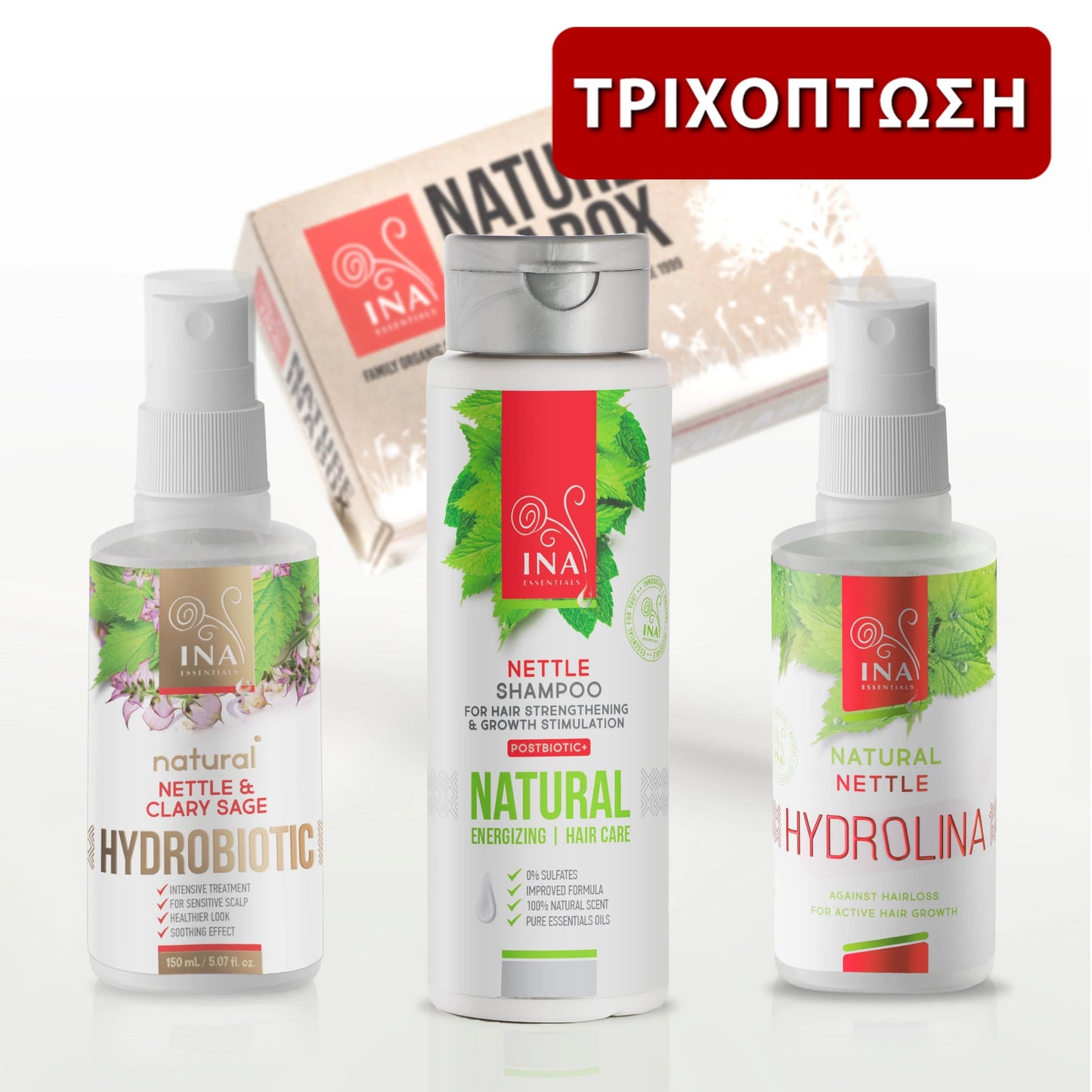 Tριχόπτωση RoutINA™ για Εκείνον - λύση που διαρκεί για την Tριχόπτωση Cosmetics InaEssentials Ελλαδα