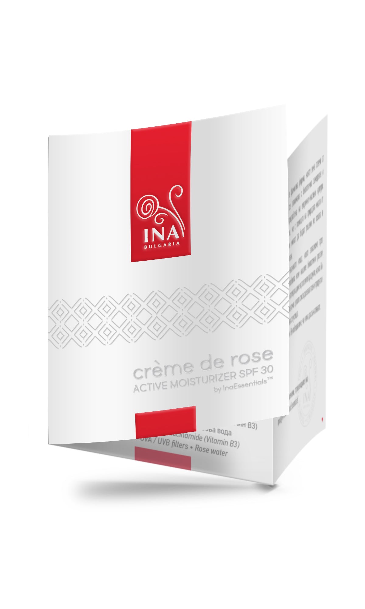 Crème de rose by InaEssentials - Ενεργή ενυδατική κρέμα με SPF30 με βιολογικό έλαιο τριαντάφυλλου και ροδόνερο 2ml InaEssentials Ελλαδα