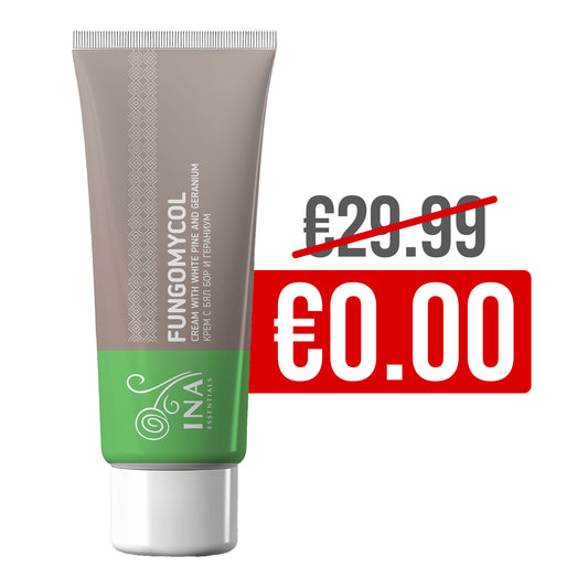 + Δώρο Κρέμα 2 σε 1 για ονυχομυκητίαση και ξηρό, σκασμένο δέρμα - με λευκή πεύκη, ουρία και γεράνι