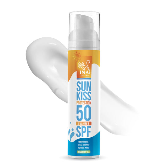 100% φυσικό αντηλιακό για πρόσωπο και σώμα με SPF 50 και βιολογική λευκή ελάτη InaEssentials Ελλαδα 