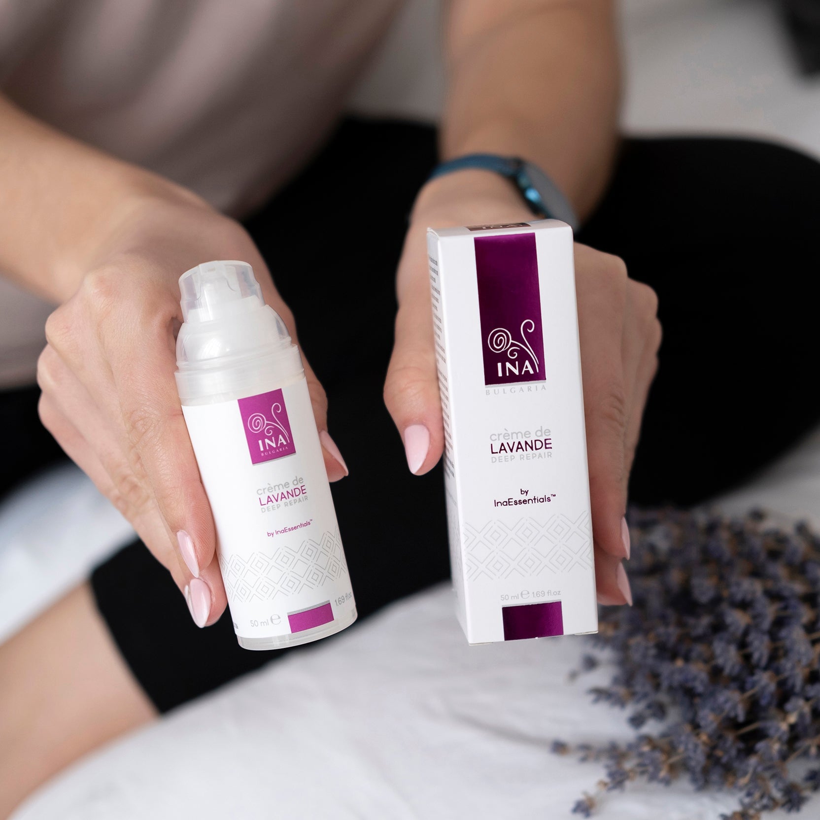 100% Φυσική κρέμα χεριών Lavender Secret 50 ml Cosmetics InaEssentials Ελλαδα 