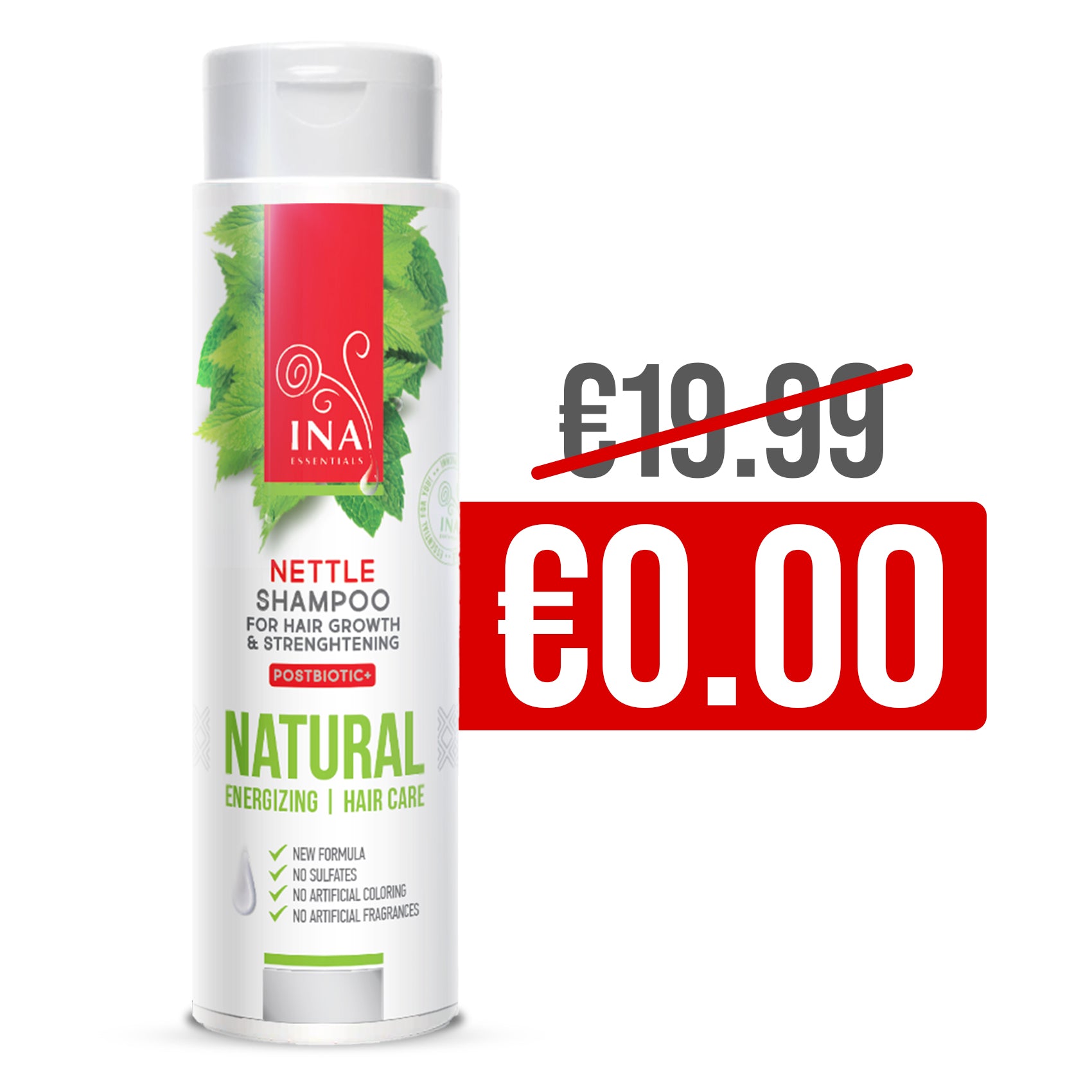 + Δώρο Φυσικό Σαμπουάν με άγρια Tσουκνίδα για την Tριχόπτωση