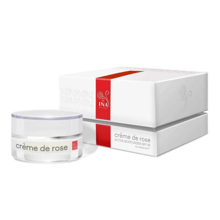 Crème de rose - Ενυδατική Κρέμα Προσώπου με SPF30 - εμπλουτισμένη με Οργανικό αιθέριο έλαιο Τριαντάφυλλου