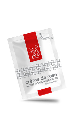 Crème de rose by InaEssentials - Ενεργή ενυδατική κρέμα με SPF30 με βιολογικό έλαιο τριαντάφυλλου και ροδόνερο 2ml InaEssentials Ελλαδα 